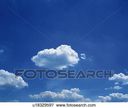 Blue sky and Clouds, Low angle view, Copy Space View Large Photo Image Stock Photo - Blue sky and Clouds, Low angle view, Copy Space. Fotosearch