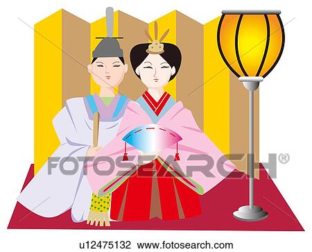 Drawing - Doll's Festival, Hinamatsuri, Japan . Fotosearch
