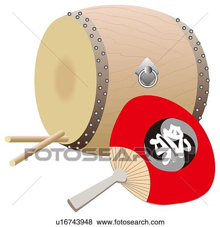 Stock Illustration - Drum and Fan. Fotosearch