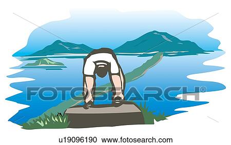 Amanohashidate, Woodcut, Kyoto, Japan View Large Illustration Clipart - Amanohashidate, Woodcut, Kyoto, Japan. Fotosearch
