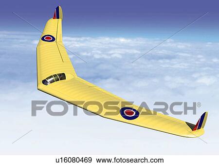 Aircraft, CG, Illustration, High Angle View View Large Illustration Stock Illustration - Aircraft, CG, Illustration, High Angle View. Fotosearch