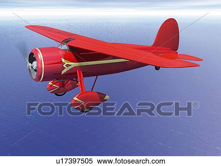Stock Illustration - Aircraft, CG, Illustration, High Angle View . Fotosearch