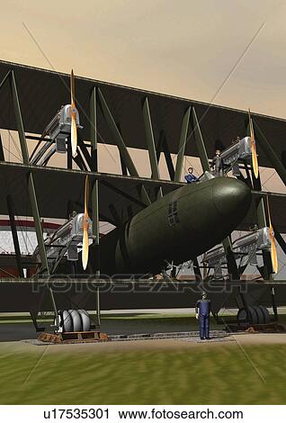 Aircraft, CG, Illustration, Low Angle View View Large Illustration Clip Art - Aircraft, CG, Illustration, Low Angle View. Fotosearch