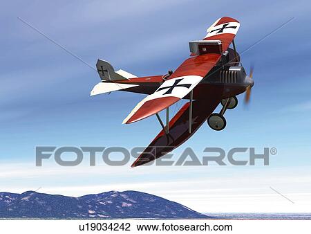 Drawing - Aircraft, CG, Illustration, Low Angle View . Fotosearch