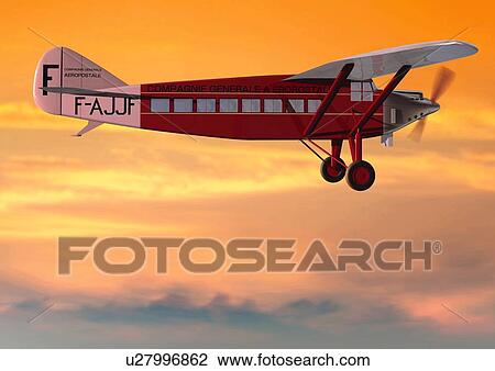 Aircraft, CG, Illustration, Low Angle View View Large Illustration Drawing - Aircraft, CG, Illustration, Low Angle View . Fotosearch