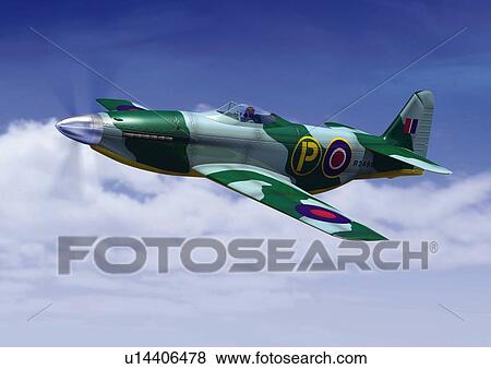 Stock Illustration - Aircraft, CG, Illustration, Side View . Fotosearch