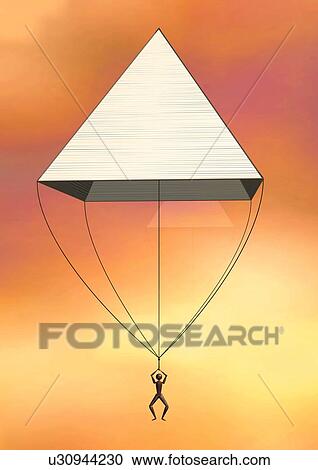 Parachute, CG, Illustration, Close Up View Large Illustration Clipart - Parachute, CG, Illustration, Close Up. Fotosearch