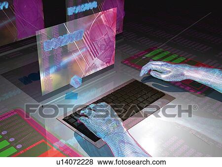 Computer Image, Illustration, CG, High Angle View View Large Illustration Stock Illustration - Computer Image, Illustration, CG, High Angle View. Fotosearch