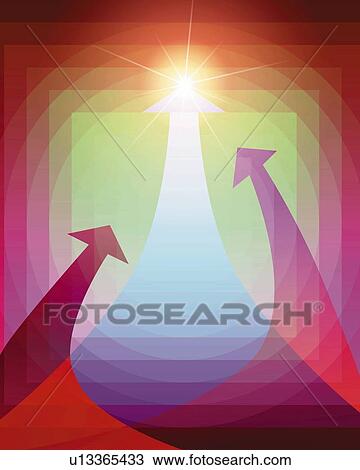 Arrows and Light, CG, Lens Flare View Large Illustration Drawing - Arrows and Light, CG, Lens Flare. Fotosearch