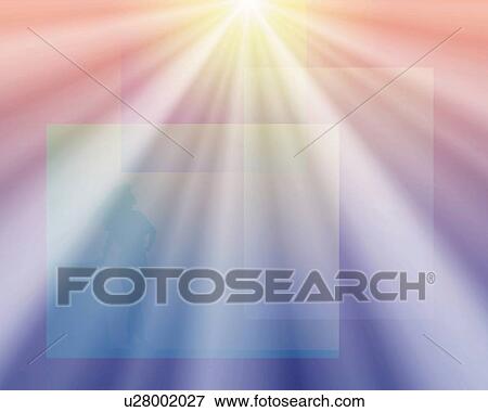 Stock Illustration - Light and Frames, CG, 3D, Soft Focus, Lens Flare. Fotosearch
