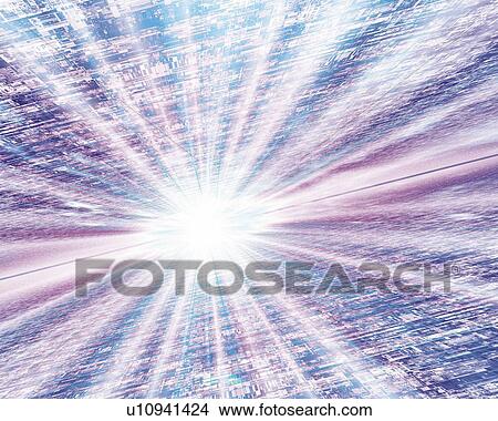 Stock Illustration - Light, CG, 3D, Lens Flare. Fotosearch
