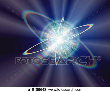 Stock Illustration - Rings and Light, CG, 3D, Lens Flare. Fotosearch
