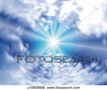 Sunlight and Sky, CG, 3D, Low Angle View, Lens Flare, Blurred Motion View Large Illustration Stock Illustration - Sunlight and Sky, CG, 3D, Low Angle View, Lens Flare, Blurred Motion. Fotosearch