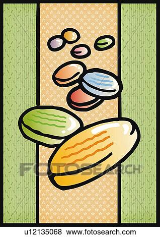 Japanese colorful flat marbles, high angle view View Large Illustration Stock Illustration - Japanese colorful flat marbles, high angle view. Fotosearch