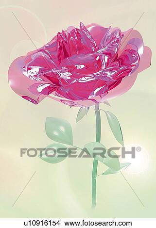 Rose, CG, 3D, Illustration, Close Up, Lens Flare View Large Illustration Stock Illustration - Rose, CG, 3D, Illustration, Close Up, Lens Flare. Fotosearch
