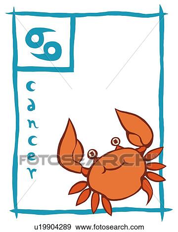 Image of Astrology sign, Cancer, front view, white background, cut out View Large Illustration Stock Illustration - Image of Astrology sign, Cancer, front view, white background, cut out. Fotosearch