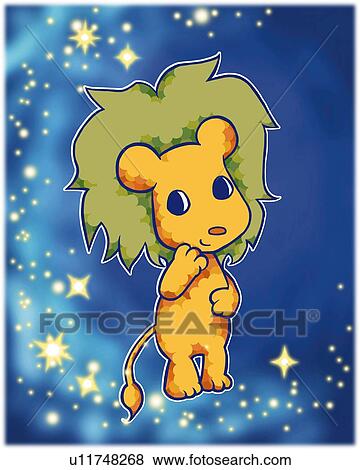 Image of Astrology sign, Leo, front view, differential focus View Large Illustration Stock Illustration - Image of Astrology sign, Leo, front view, differential focus. Fotosearch