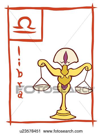 Image of Astrology sign, Libra, front view, white background, cut out View Large Illustration Clip Art - Image of Astrology sign, Libra, front view, white background, cut out. Fotosearch