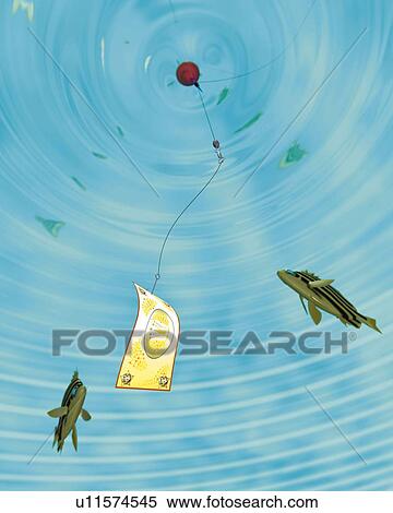 Fishing, CG, 3D, Illustration, Low Angle View View Large Illustration Stock Illustration - Fishing, CG, 3D, Illustration, Low Angle View. Fotosearch