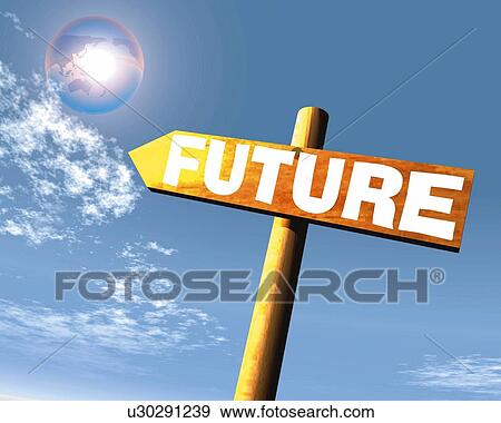Signboard, CG, 3D, Illustration, Low Angle View, Lens Flare View Large Illustration Stock Illustration - Signboard, CG, 3D, Illustration, Low Angle View, Lens Flare. Fotosearch