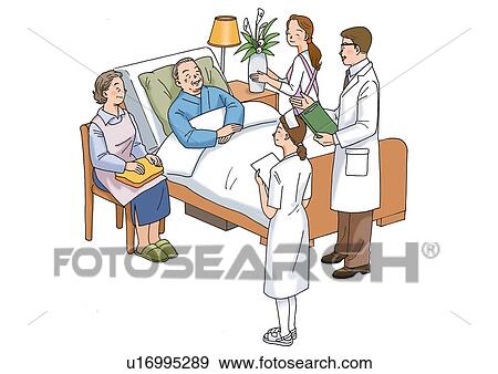 Stock Illustration - Hospital, Illustration, High Angle View. Fotosearch