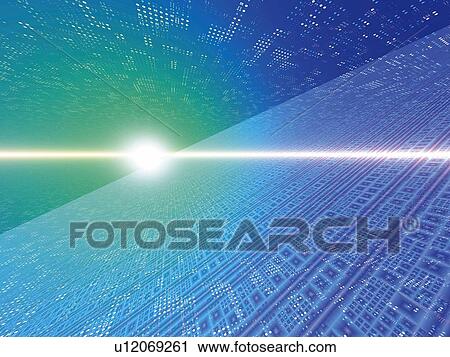 Computer Graphics of light and patterns, CG, 3D Image View Large Illustration Clip Art - Computer Graphics of light and patterns, CG, 3D Image. Fotosearch