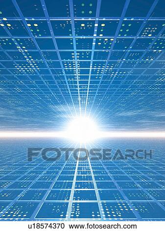 Computer Graphics of light and patterns, CG, 3D Image View Large Illustration Clipart - Computer Graphics of light and patterns, CG, 3D Image. Fotosearch