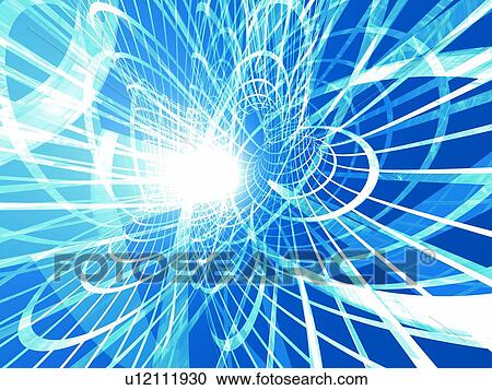 Computer Graphics of light and curved lines, CG, 3D Image View Large Illustration Clipart - Computer Graphics of light and curved lines, CG, 3D Image. Fotosearch