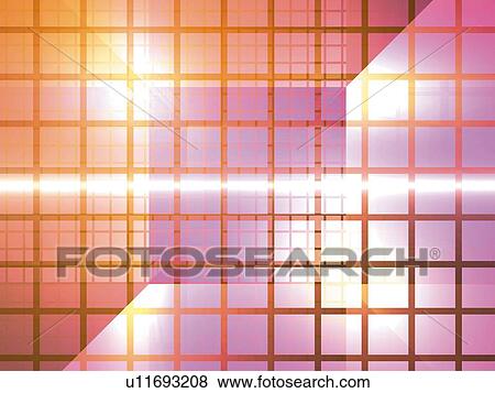 Computer Graphics of light and square patterns, CG, 3D Image View Large Illustration Stock Illustration - Computer Graphics of light and square patterns, CG, 3D Image. Fotosearch