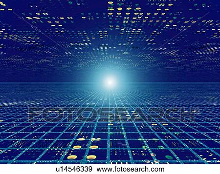 Computer Graphics of light and patterns, CG, 3D Image View Large Illustration Stock Illustration - Computer Graphics of light and patterns, CG, 3D Image. Fotosearch