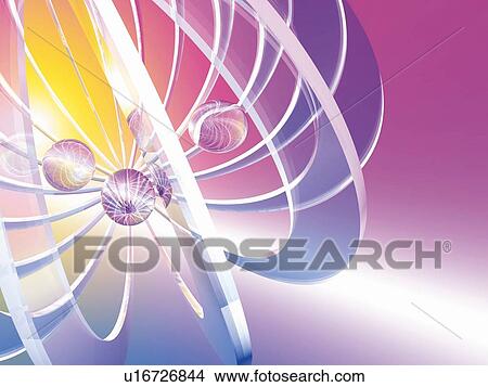 Stock Illustration - Computer Graphics of spheres, CG, 3D Image. Fotosearch