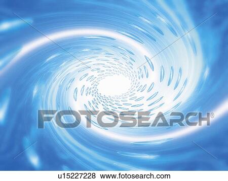 Stock Illustration - Computer Graphics of spiral pattern, CG, 3D Image. Fotosearch