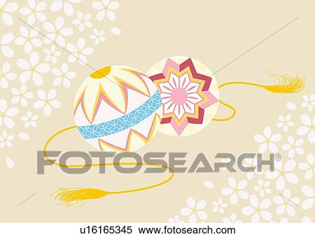 Decorated Japanese Balls, Painting, Illustration, Illustrative Technique View Large Illustration Stock Illustration - Decorated Japanese Balls, Painting, Illustration, Illustrative Technique. Fotosearch