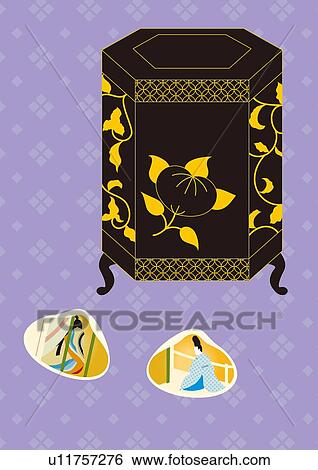Decorated Shells and Box, Painting, Illustration, Illustrative Technique View Large Illustration Stock Illustration - Decorated Shells and Box, Painting, Illustration, Illustrative Technique. Fotosearch