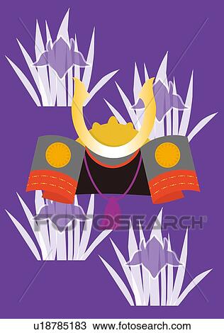 Drawing - Japanese Armor, Painting, Illustration, Illustrative Technique. Fotosearch