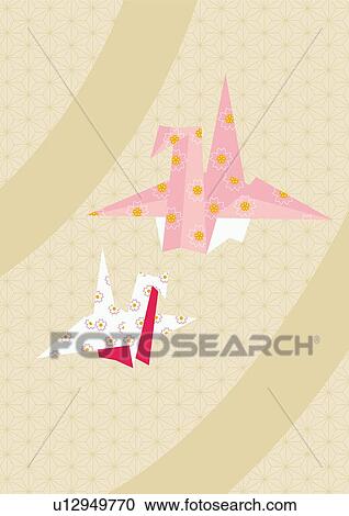 Origami Birds, Painting, Illustration, Illustrative Technique View Large Illustration Clipart - Origami Birds, Painting, Illustration, Illustrative Technique. Fotosearch
