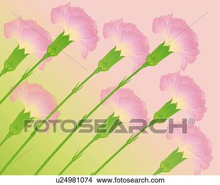 Image of Several Pink-colored Carnations, Illustration, Illustrative Technique View Large Illustration Stock Illustration - Image of Several Pink-colored Carnations, Illustration, Illustrative Technique. Fotosearch