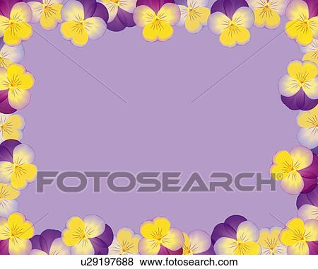 Image of Several Purple-colored Pansys Forming an Edge, Illustration, Illustrative Technique View Large Illustration Stock Illustration - Image of Several Purple-colored Pansys Forming an Edge, Illustration, Illustrative Technique. Fotosearch