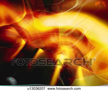 Geometric Pattern and Lights, CG, 3D View Large Illustration Stock Illustration - Geometric Pattern and Lights, CG, 3D. Fotosearch