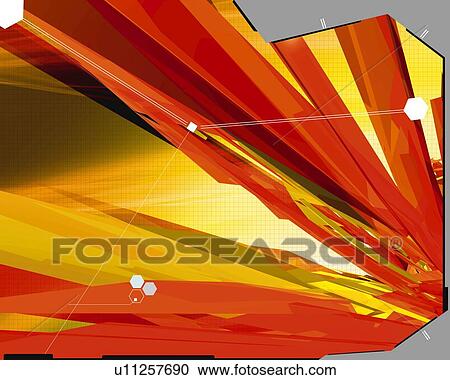 Geometric Pattern, CG, 3D View Large Illustration Clipart - Geometric Pattern, CG, 3D. Fotosearch