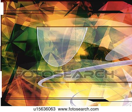 Geometric Pattern, CG, 3D View Large Illustration Drawing - Geometric Pattern, CG, 3D. Fotosearch