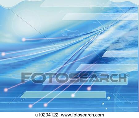 Drawing - Geometric Pattern, CG, 3D. Fotosearch