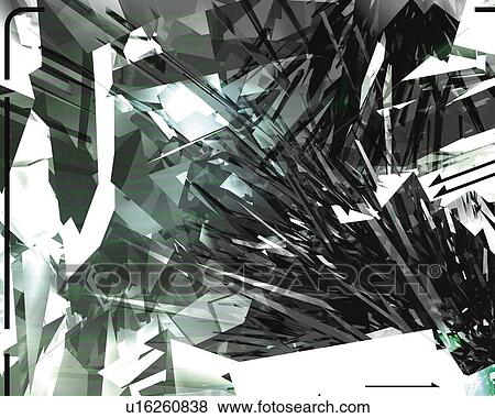 Geometric Pattern, CG, 3D, Monochrome View Large Illustration Stock Illustration - Geometric Pattern, CG, 3D, Monochrome. Fotosearch