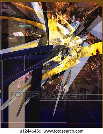 Geometric Pattern, CG, 3D View Large Illustration Stock Illustration - Geometric Pattern, CG, 3D. Fotosearch