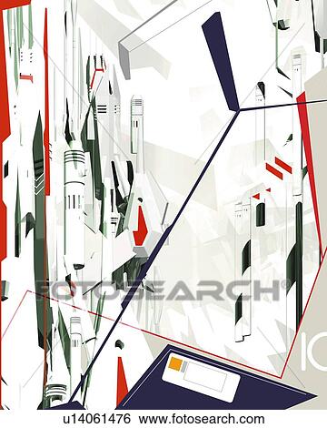 Geometric Pattern, CG, 3D View Large Illustration Stock Illustration - Geometric Pattern, CG, 3D. Fotosearch
