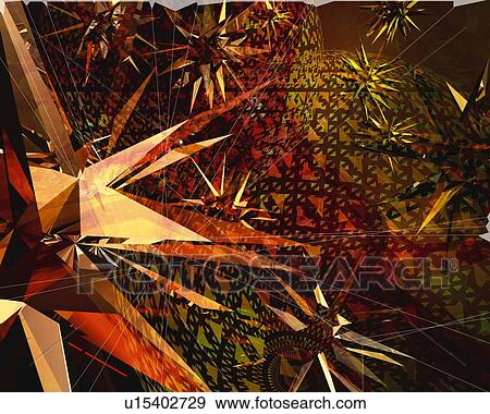 Geometric Pattern, CG, 3D View Large Illustration Stock Illustration - Geometric Pattern, CG, 3D. Fotosearch