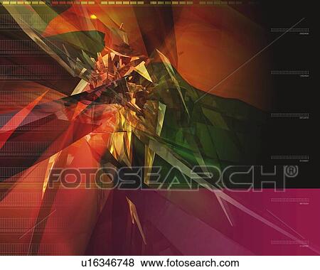 Geometric Pattern, CG, 3D View Large Illustration Stock Illustration - Geometric Pattern, CG, 3D. Fotosearch