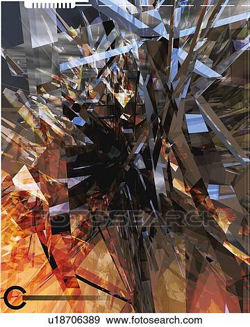 Stock Illustration - Geometric Pattern, CG, 3D. Fotosearch