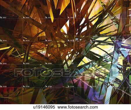 Geometric Pattern, CG, 3D View Large Illustration Stock Illustration - Geometric Pattern, CG, 3D. Fotosearch