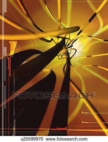 Lines, CG, 3D View Large Illustration Clipart - Lines, CG, 3D. Fotosearch